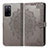 Custodia Portafoglio In Pelle Fantasia Modello Cover con Supporto per Oppo A53s 5G Grigio