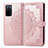 Custodia Portafoglio In Pelle Fantasia Modello Cover con Supporto per Oppo A53s 5G Oro Rosa