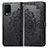 Custodia Portafoglio In Pelle Fantasia Modello Cover con Supporto per Oppo A54 4G Nero