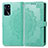 Custodia Portafoglio In Pelle Fantasia Modello Cover con Supporto per Oppo A54s Verde