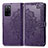 Custodia Portafoglio In Pelle Fantasia Modello Cover con Supporto per Oppo A55 5G Viola