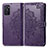 Custodia Portafoglio In Pelle Fantasia Modello Cover con Supporto per Oppo A55S 5G Viola