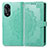 Custodia Portafoglio In Pelle Fantasia Modello Cover con Supporto per Oppo A58 4G Verde