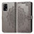 Custodia Portafoglio In Pelle Fantasia Modello Cover con Supporto per Oppo A74 4G Grigio