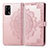 Custodia Portafoglio In Pelle Fantasia Modello Cover con Supporto per Oppo A74 4G Oro Rosa