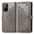 Custodia Portafoglio In Pelle Fantasia Modello Cover con Supporto per Oppo A94 5G Grigio