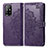 Custodia Portafoglio In Pelle Fantasia Modello Cover con Supporto per Oppo A95 5G Viola