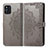 Custodia Portafoglio In Pelle Fantasia Modello Cover con Supporto per Oppo Find X3 5G Grigio