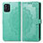 Custodia Portafoglio In Pelle Fantasia Modello Cover con Supporto per Oppo Find X3 Pro 5G Verde