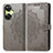 Custodia Portafoglio In Pelle Fantasia Modello Cover con Supporto per Oppo K11x 5G Grigio