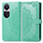 Custodia Portafoglio In Pelle Fantasia Modello Cover con Supporto per Oppo Reno10 5G Verde