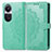 Custodia Portafoglio In Pelle Fantasia Modello Cover con Supporto per Oppo Reno10 Pro 5G Verde