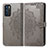 Custodia Portafoglio In Pelle Fantasia Modello Cover con Supporto per Oppo Reno6 5G Grigio