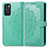 Custodia Portafoglio In Pelle Fantasia Modello Cover con Supporto per Oppo Reno6 5G Verde