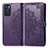 Custodia Portafoglio In Pelle Fantasia Modello Cover con Supporto per Oppo Reno6 5G Viola