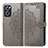 Custodia Portafoglio In Pelle Fantasia Modello Cover con Supporto per Oppo Reno7 4G Grigio