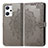 Custodia Portafoglio In Pelle Fantasia Modello Cover con Supporto per Oppo Reno7 A Grigio