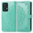 Custodia Portafoglio In Pelle Fantasia Modello Cover con Supporto per Oppo Reno7 Pro 5G Verde