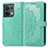 Custodia Portafoglio In Pelle Fantasia Modello Cover con Supporto per Oppo Reno9 5G Verde