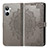 Custodia Portafoglio In Pelle Fantasia Modello Cover con Supporto per Realme 10 4G Grigio