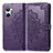 Custodia Portafoglio In Pelle Fantasia Modello Cover con Supporto per Realme 10 4G Viola