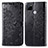 Custodia Portafoglio In Pelle Fantasia Modello Cover con Supporto per Realme 7i RMX2193 Nero