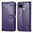 Custodia Portafoglio In Pelle Fantasia Modello Cover con Supporto per Realme 7i RMX2193 Viola