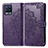 Custodia Portafoglio In Pelle Fantasia Modello Cover con Supporto per Realme 8 4G Viola