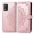 Custodia Portafoglio In Pelle Fantasia Modello Cover con Supporto per Realme 8 5G Oro Rosa