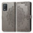 Custodia Portafoglio In Pelle Fantasia Modello Cover con Supporto per Realme 8s 5G Grigio