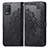 Custodia Portafoglio In Pelle Fantasia Modello Cover con Supporto per Realme 8s 5G Nero