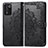 Custodia Portafoglio In Pelle Fantasia Modello Cover con Supporto per Realme 9 SE 5G Nero