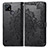 Custodia Portafoglio In Pelle Fantasia Modello Cover con Supporto per Realme C21 Nero