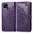 Custodia Portafoglio In Pelle Fantasia Modello Cover con Supporto per Realme C21 Viola