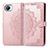 Custodia Portafoglio In Pelle Fantasia Modello Cover con Supporto per Realme C30s Oro Rosa