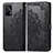 Custodia Portafoglio In Pelle Fantasia Modello Cover con Supporto per Realme GT 5G Nero