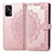 Custodia Portafoglio In Pelle Fantasia Modello Cover con Supporto per Realme GT 5G Oro Rosa