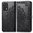 Custodia Portafoglio In Pelle Fantasia Modello Cover con Supporto per Realme GT Master 5G Nero