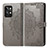 Custodia Portafoglio In Pelle Fantasia Modello Cover con Supporto per Realme GT2 Pro 5G Grigio