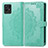 Custodia Portafoglio In Pelle Fantasia Modello Cover con Supporto per Realme Narzo 50 4G Verde