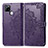 Custodia Portafoglio In Pelle Fantasia Modello Cover con Supporto per Realme Q2i 5G Viola