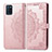 Custodia Portafoglio In Pelle Fantasia Modello Cover con Supporto per Realme V11 5G Oro Rosa