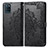 Custodia Portafoglio In Pelle Fantasia Modello Cover con Supporto per Realme V11s 5G Nero