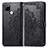 Custodia Portafoglio In Pelle Fantasia Modello Cover con Supporto per Realme V3 5G Nero