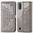 Custodia Portafoglio In Pelle Fantasia Modello Cover con Supporto per Samsung Galaxy A01 SM-A015 Grigio