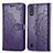 Custodia Portafoglio In Pelle Fantasia Modello Cover con Supporto per Samsung Galaxy A01 SM-A015 Viola