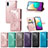 Custodia Portafoglio In Pelle Fantasia Modello Cover con Supporto per Samsung Galaxy A02