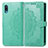Custodia Portafoglio In Pelle Fantasia Modello Cover con Supporto per Samsung Galaxy A02 Verde