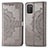 Custodia Portafoglio In Pelle Fantasia Modello Cover con Supporto per Samsung Galaxy A02s Grigio