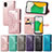 Custodia Portafoglio In Pelle Fantasia Modello Cover con Supporto per Samsung Galaxy A03 Core